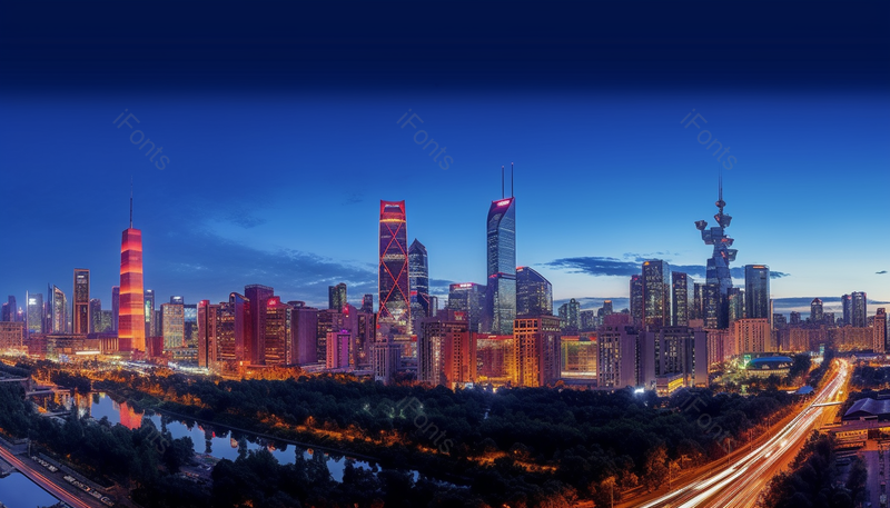 美丽富饶的国贸城市繁华夜景,高清,摄影图,摄影图片,图片大全,摄影图免费下载